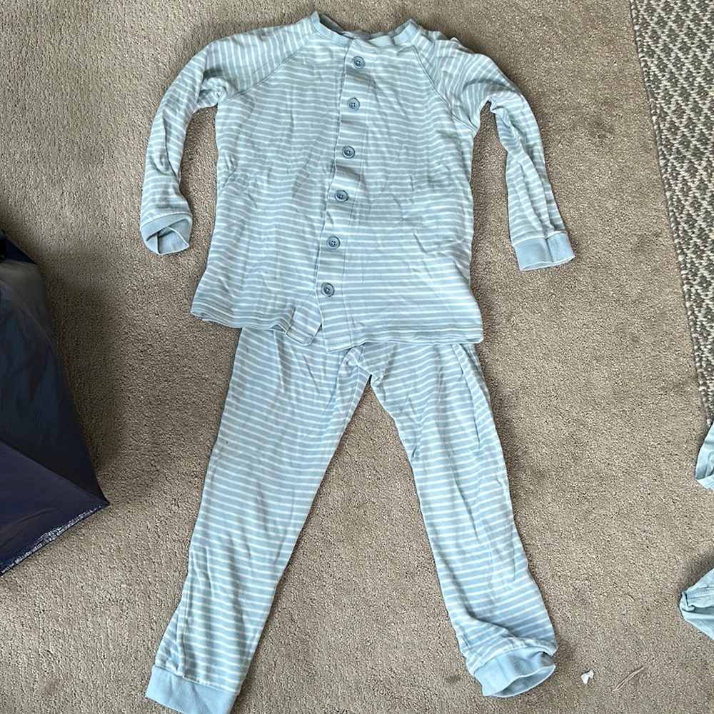 Muji Blue and White striped pajama set